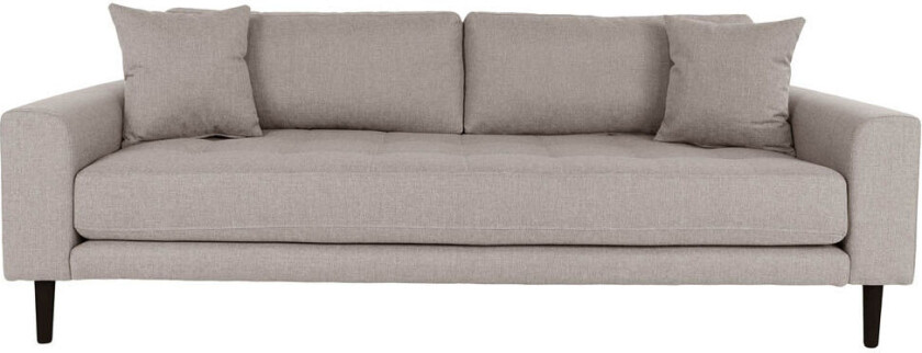 Lido sofa 3 seter 2 puter brun.