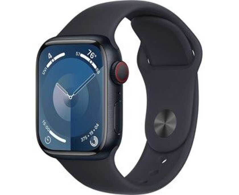 Watch Series 9 GPS + Cellular 45mm Midnight Aluminium Case with Midnight Sport Band - S/M