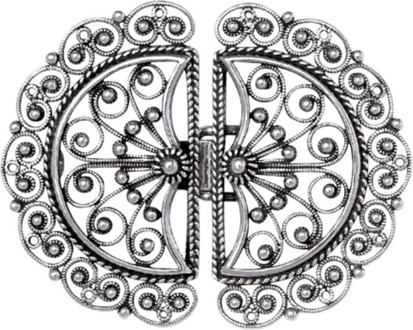 Beltespenne Bergen i 830 oksidert sølv