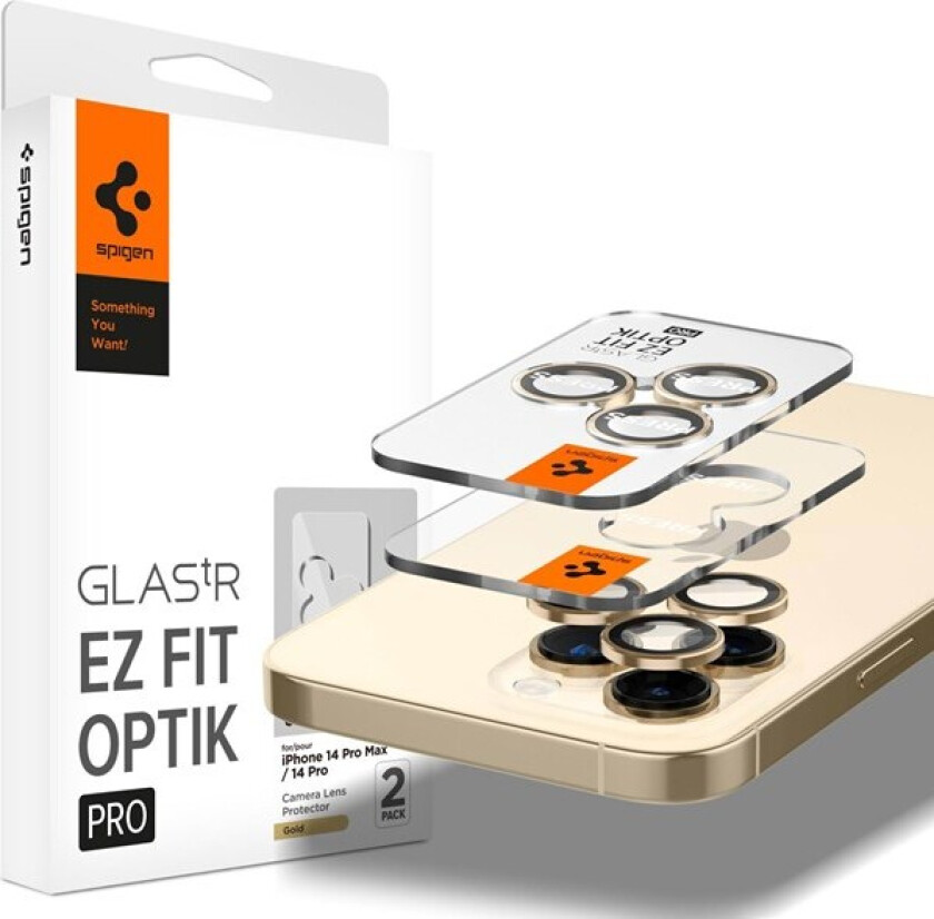 Glass EZ Fit Optik Pro 2 Pack gold - iPhone 14 Pro/iPhone 14 Pro Max