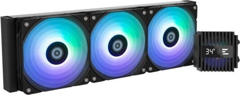 ALPHA2 36 Black 240mm ARGB CPU temp - Kabinett - Tower - Svart