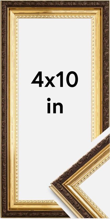 Ramme Abisko Akrylglass Gull 4x10 Inches (10,16x25,4 Cm)