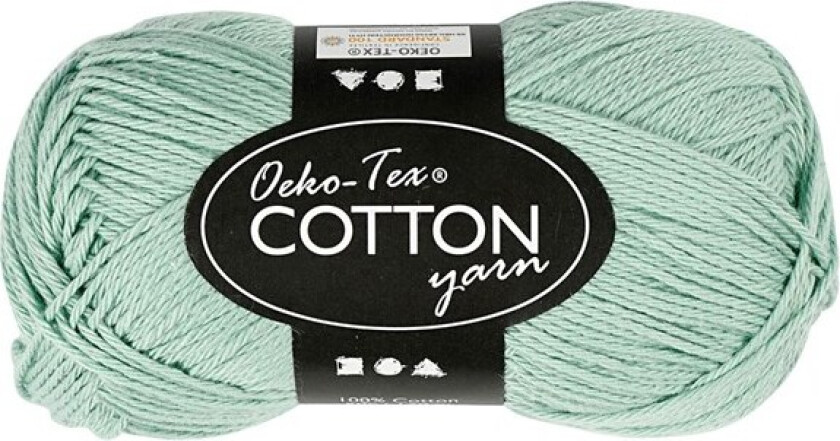 Cotton yarn Mint Green 50gr 170m