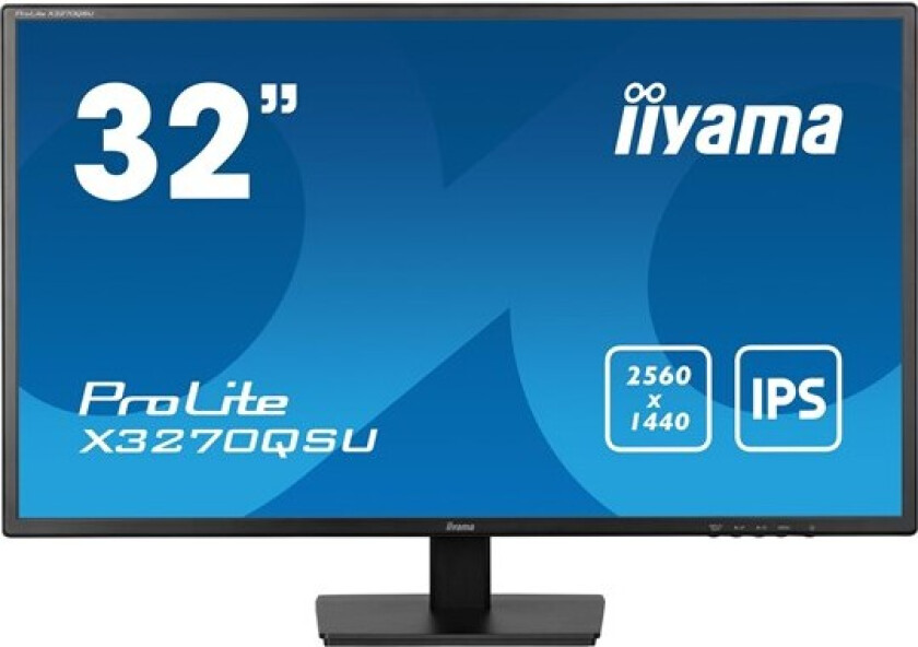 32" iiyama ProLite X3270QSU-B1 - LED monitor - 32" - 3 ms - Skjerm