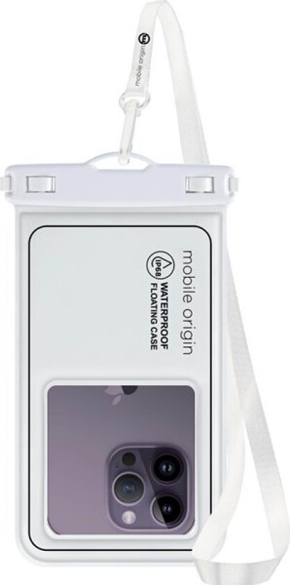 Waterproof floating case 6.8" white/black