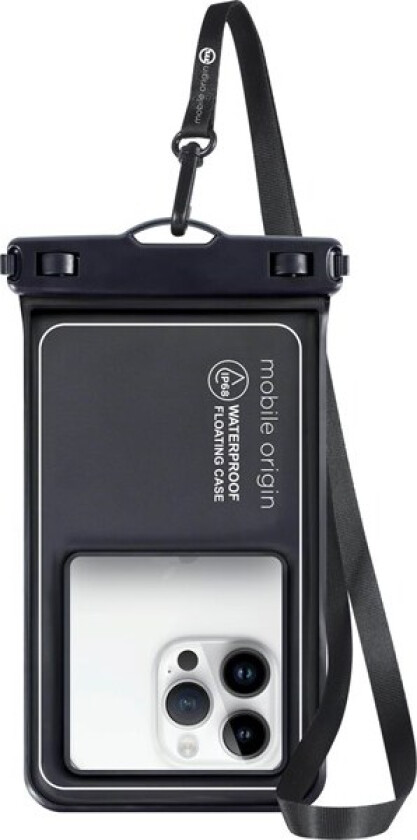 Waterproof floating case 6.8" black/white