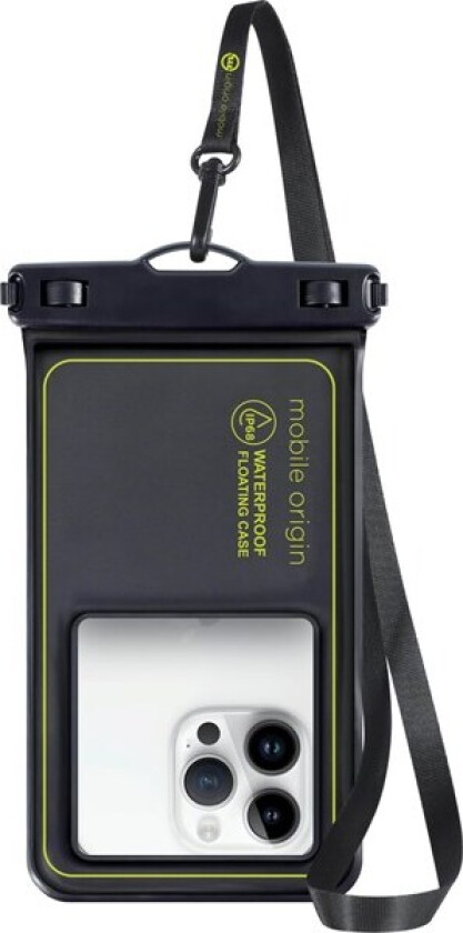Waterproof floating case 6.8" black/green