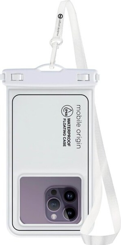 Waterproof floating case 6.5" white/black