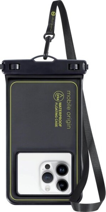 Waterproof floating case 6.5" black/green