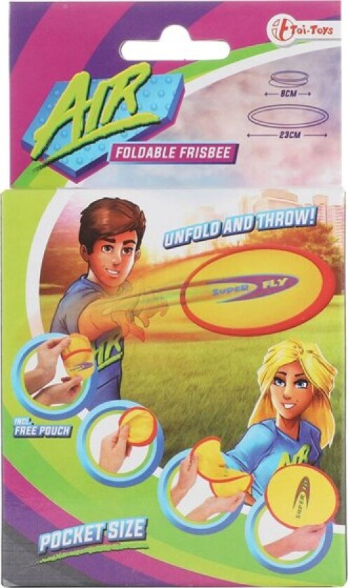 Air foldable Pocket Frisbee with Case