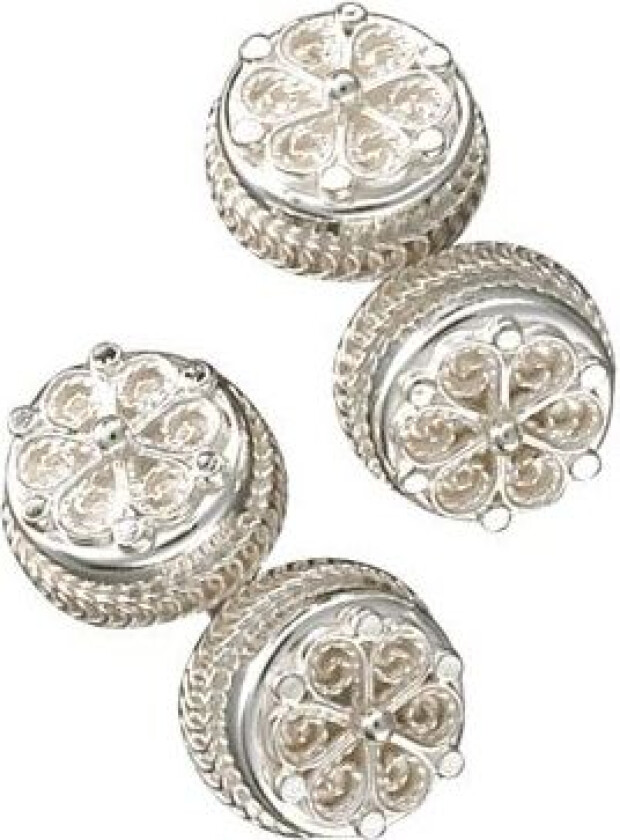 Mansjettknapper Agder i 830 hvitt sølv