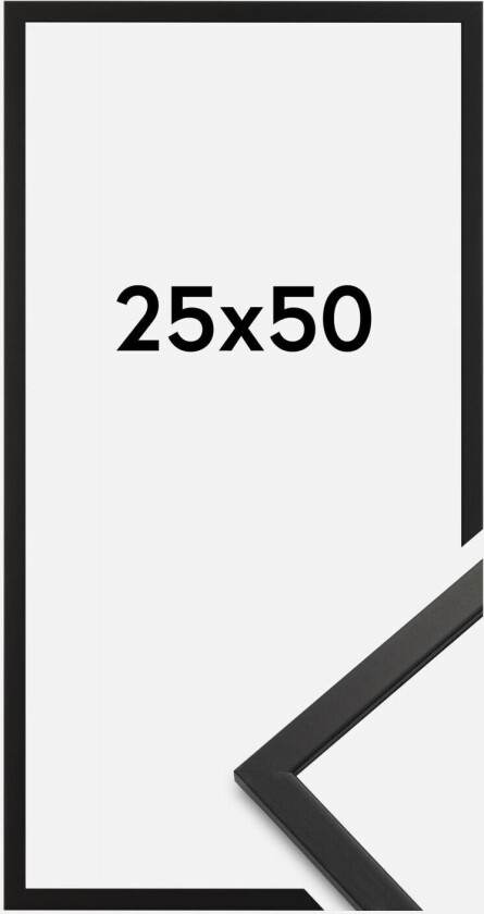 Ramme Edsbyn Akrylglass Svart 25x50 Cm
