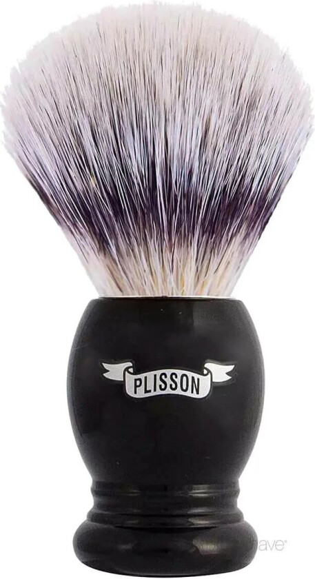 Plisson Shaving Brush, High Mountain White Fibre & Black Acryl- Size 12