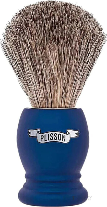 Plisson Shaving Brush, Russian Grey Badger & Night Blue- Size 12