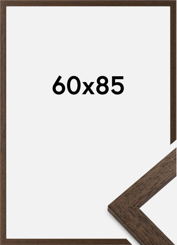 Ramme Brown Wood Akrylglass 60x85 Cm