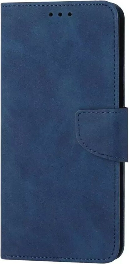 Samsung Galaxy S23+ (Plus) Skinn Flippdeksel med Lommebok - Blå