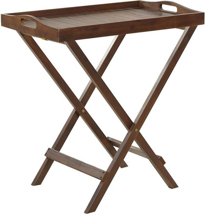 Bilde av Hagebord Mørkt akasietre med avtagbar topp Sammenleggbare rustikke utemøbler for utendørs bruk