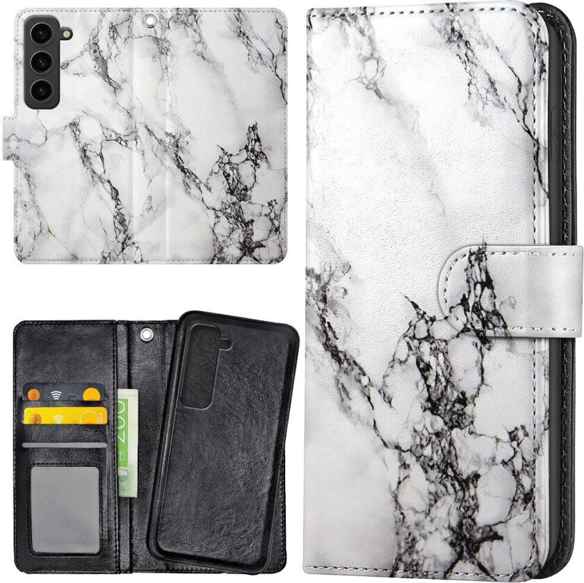 Samsung Galaxy S23 Plus - Lommebok Deksel Marmor