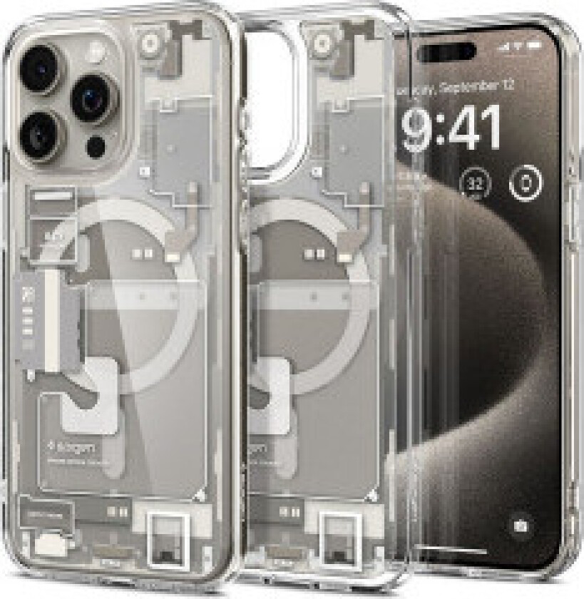 Ultra Hybrid Zero One (MagFit), deksel, Apple, iPhone 15 Pro Max, 17 cm (6,7"), Titanium