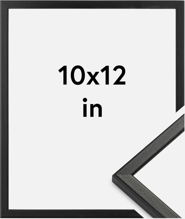 Ramme Kaspar Akrylglass Svart 10x12 Inches (25,4x30,48 Cm)