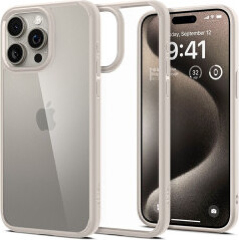 Ultra Hybrid case for iPhone 15 Pro Max - natural titanium