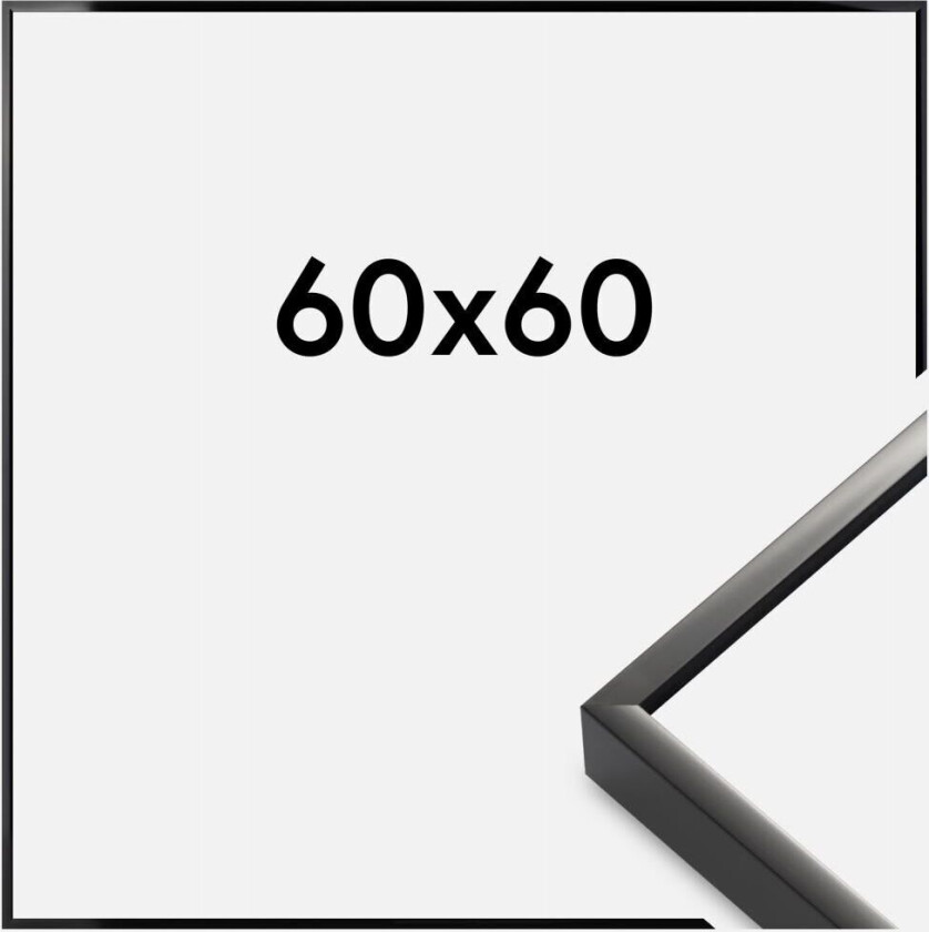 Ramme  Premium Alpha Blank Svart 60x60 Cm