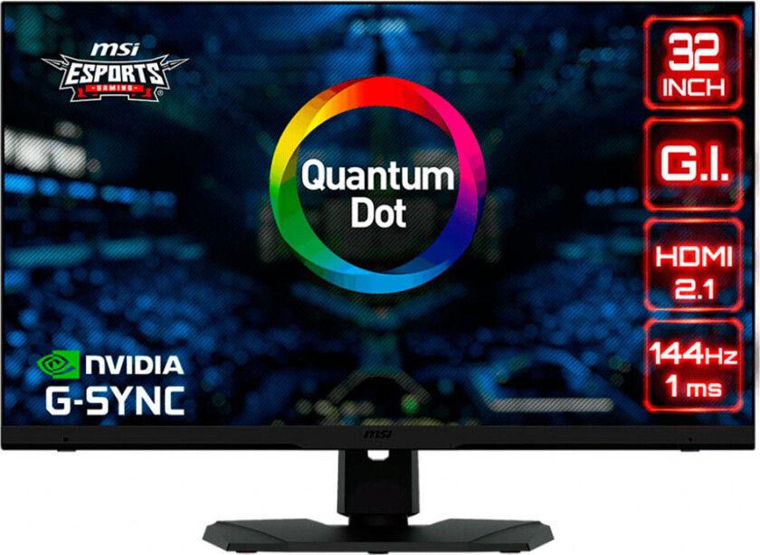 32" MSI Optix MPG321URDE QD 4K UHD 144Hz USB-C - 1 ms - Skjerm