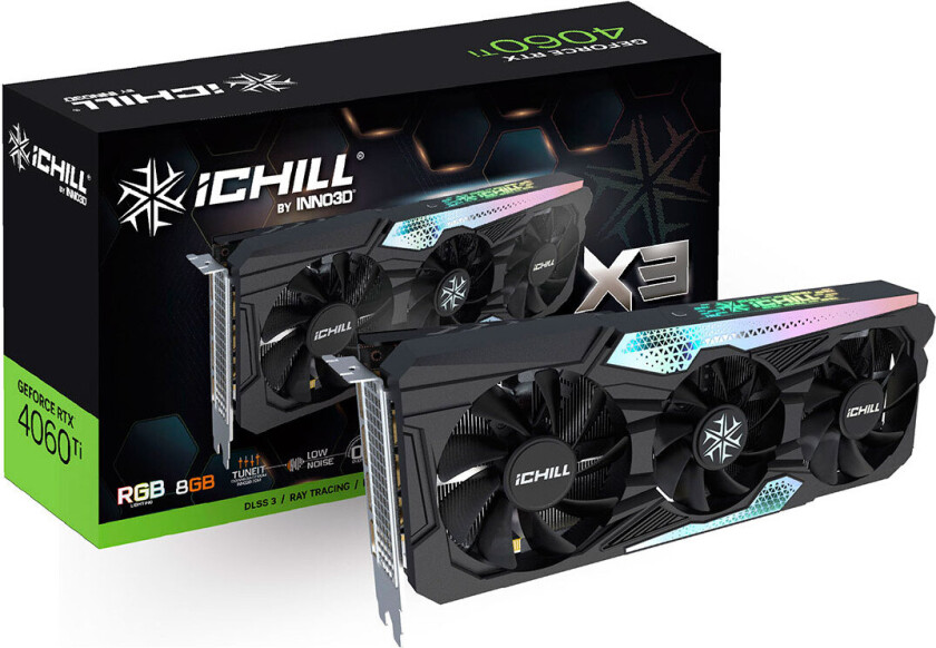 InnoVISION VGA Inno3D RTX4060TI 8GB iChill X3