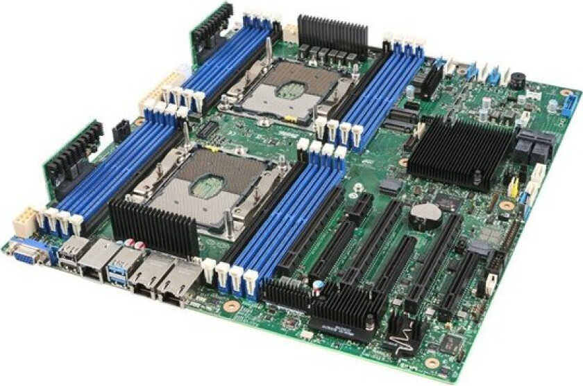 Server Board S2600STQR - motherboa Hovedkort - C628 - Socket P socket - DDR4 RAM - SSI (Server)