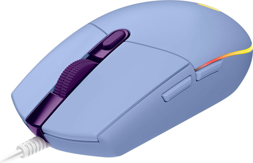 G102 LIGHTSYNC - Lilac - Gaming mus - Optisk - 6 - Lilla med RGB