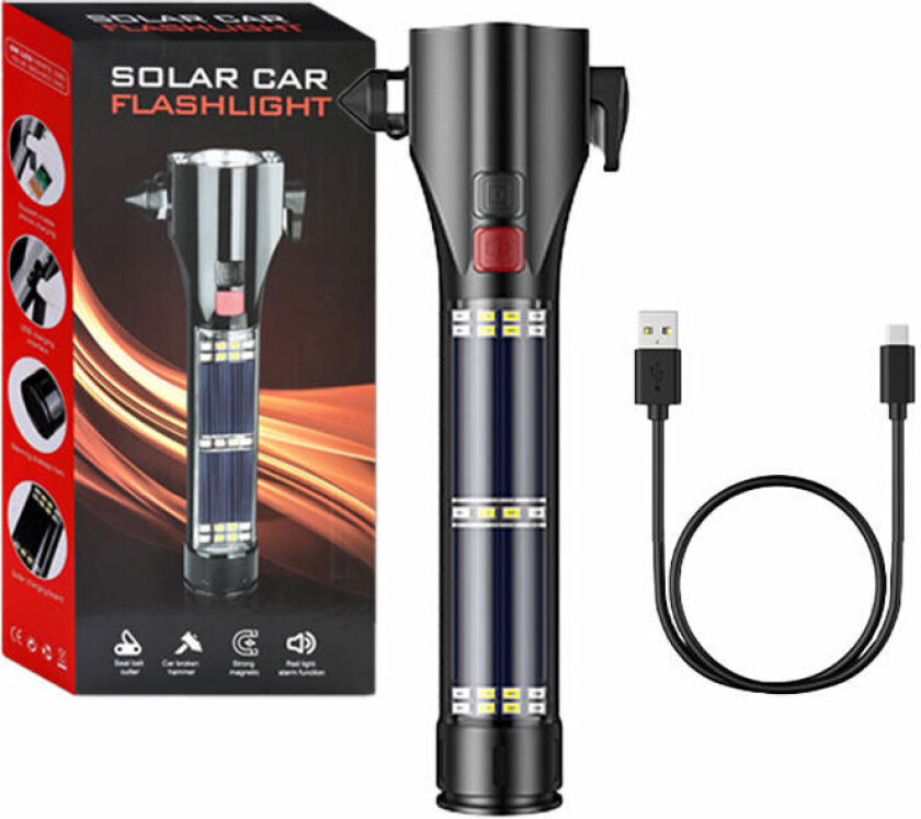 Solar Flashlight  D30 310lm 2000mAh