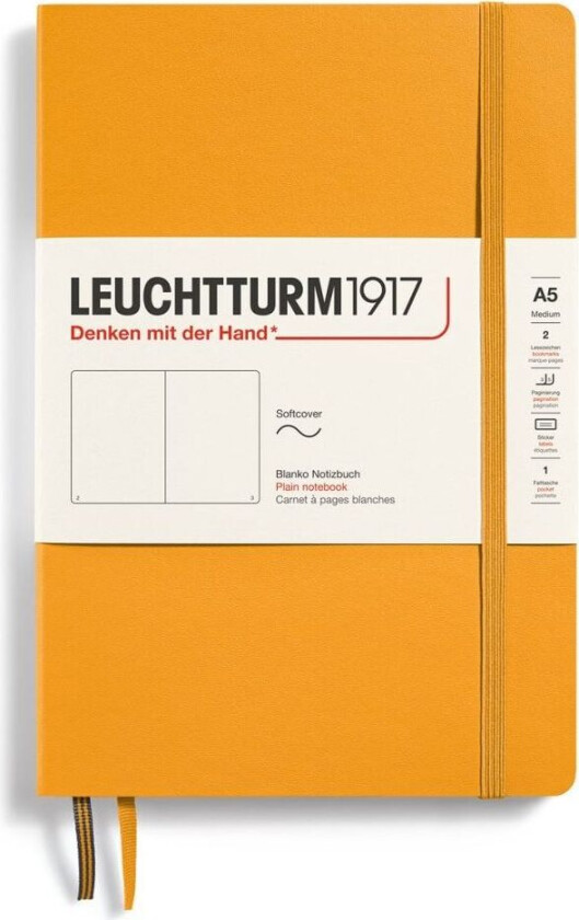 Notatbok A5 Myk Ulinjert Stigende Sol Leuchtturm1917