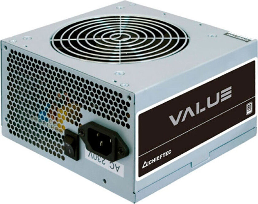 VALUE Series APB-600B8 600W power supply unit Strømforsyning (PSU) - 600 Watt - 120 mm - 80 Plus White sertifisert