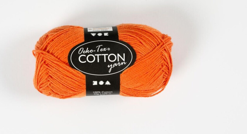 Cotton yarn Orange 50gr 170m