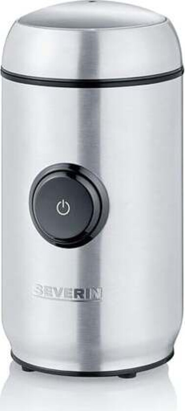 Severin KM 3879 - Krydder/kaffe-kvern - 150 W - børstet rustfritt stål / svart