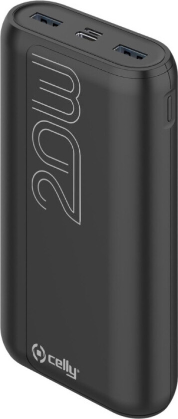 ProPower PBPD20000EVO power bank - 2 x USB 24 pin USB-C - 20 Watt Nødlader - 20000 mAh