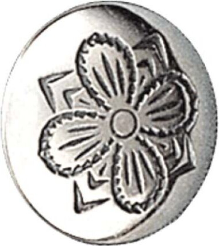 Knapp i 830 oksidert sølv, 16 mm