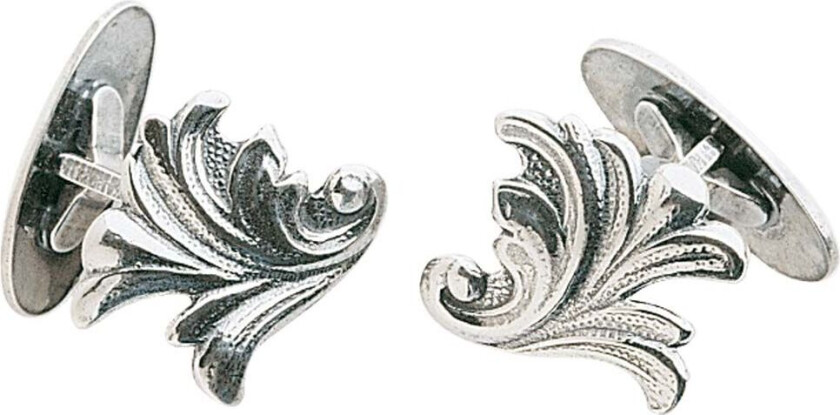 Mansjettknapper Vestfold i 830 oksidert sølv