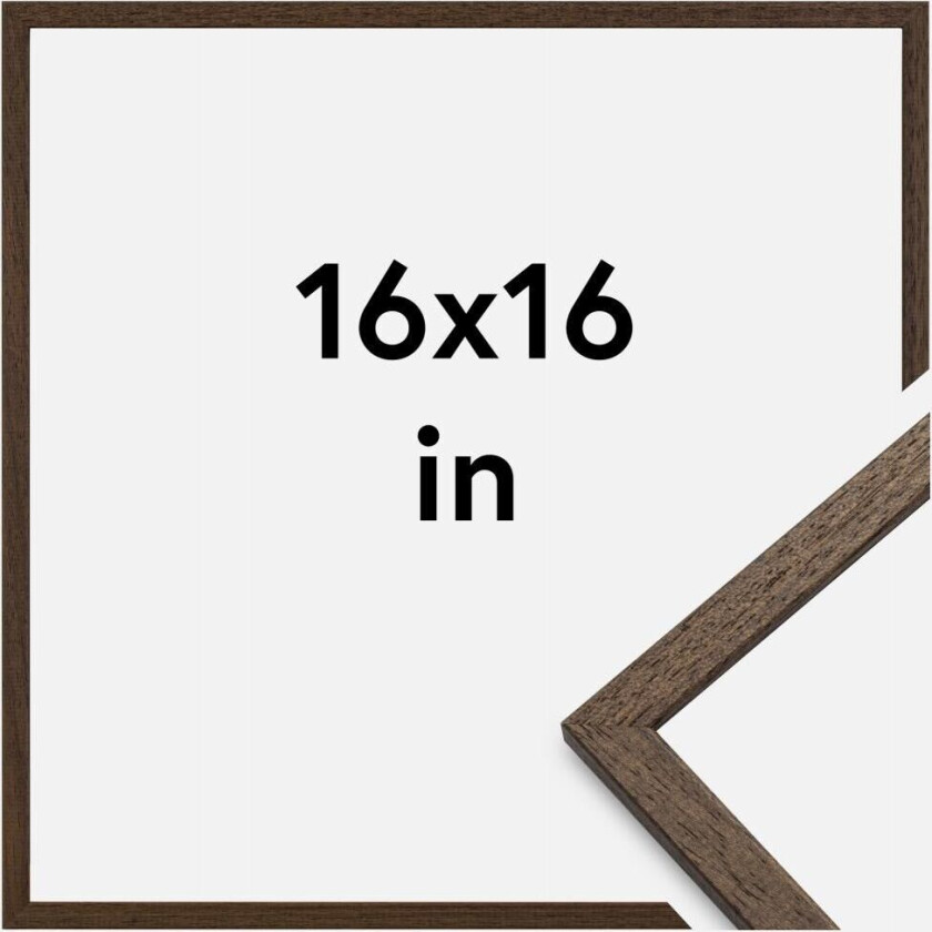 Ramme Edsbyn Akrylglass Valnøtt 16x16 Inches (40,64x40,64 Cm)