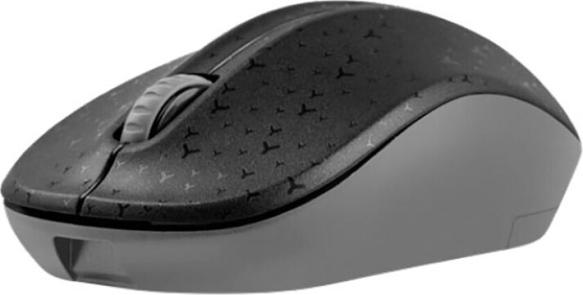 MYSZ BEZPRZEWODOWA TOUCAN BLACK-GREY 1600DPI - Mus - Optisk - 3 knapper - Grå