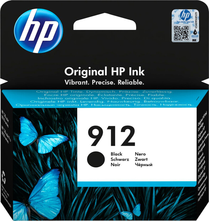 912 / 3YL80AE - Black Ink - Blekkpatron Svart