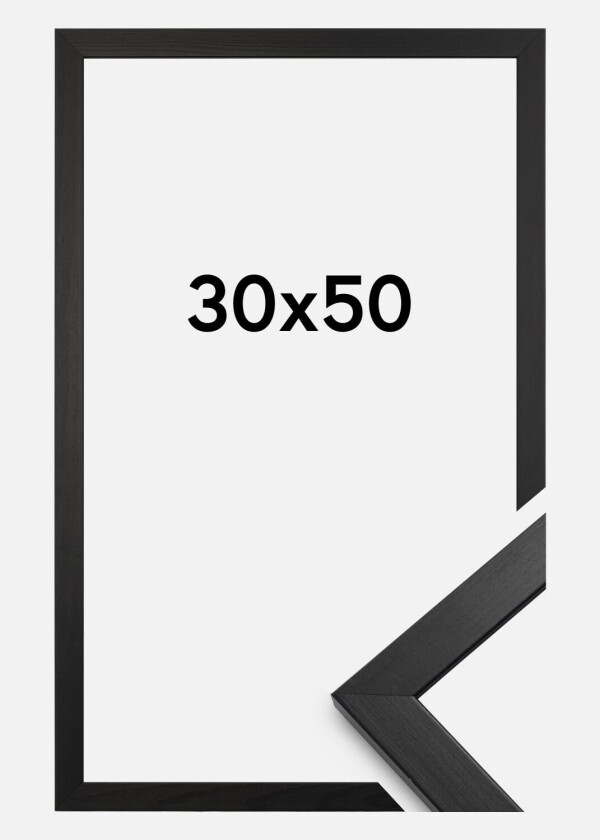 Ramme Stilren Akrylglass Svart 30x50 Cm