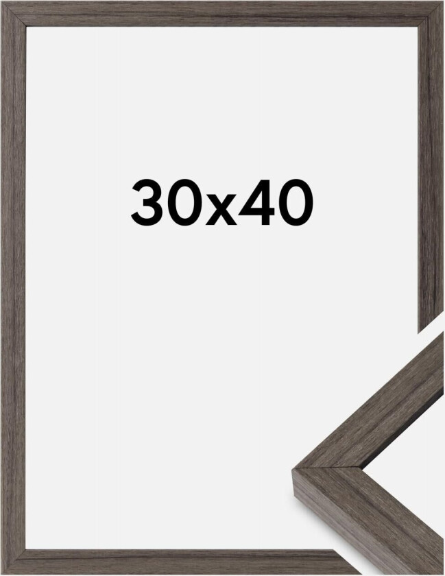 Ramme Hermes Akrylglass Grey Oak 30x40 Cm
