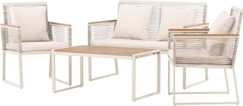 Dallas salongsett 4 deler beige.