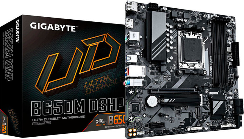 B650M D3HP Hovedkort - AMD B650 - AMD AM5 socket - DDR5 RAM - Micro-ATX
