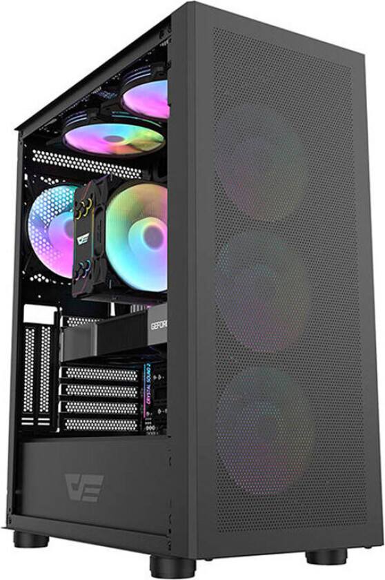 Computer Case DLC29 Mesh (black) - Kabinett - Svart
