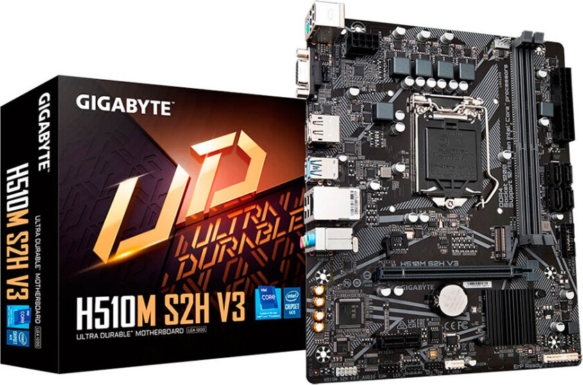 H510M S2H V3 Hovedkort - Intel H510 - Intel LGA1700 socket - DDR4 RAM - Micro-ATX