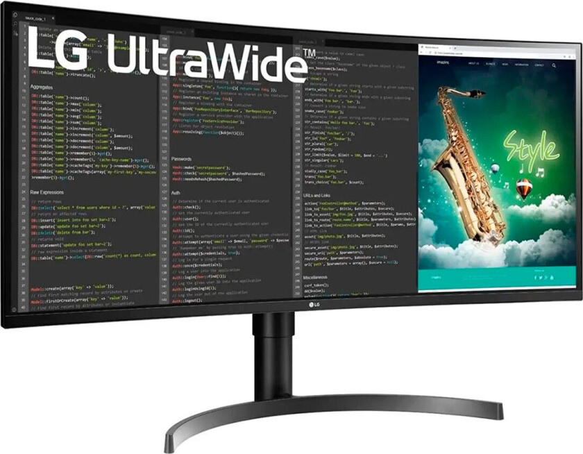 35" LG UltraWide 35WN75CP-B - 3440x1440 - 100Hz - VA - HDR10 - 94W USB-C - 5 ms - Skjerm