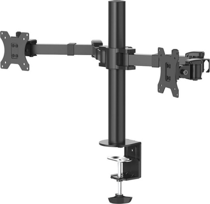 mounting kit - full-motion - for 2 monitors - black