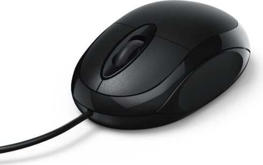 MC-100 - mouse - USB - black - Mus - Optisk - 3 knapper - Svart
